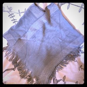 Gray and Silver Poncho